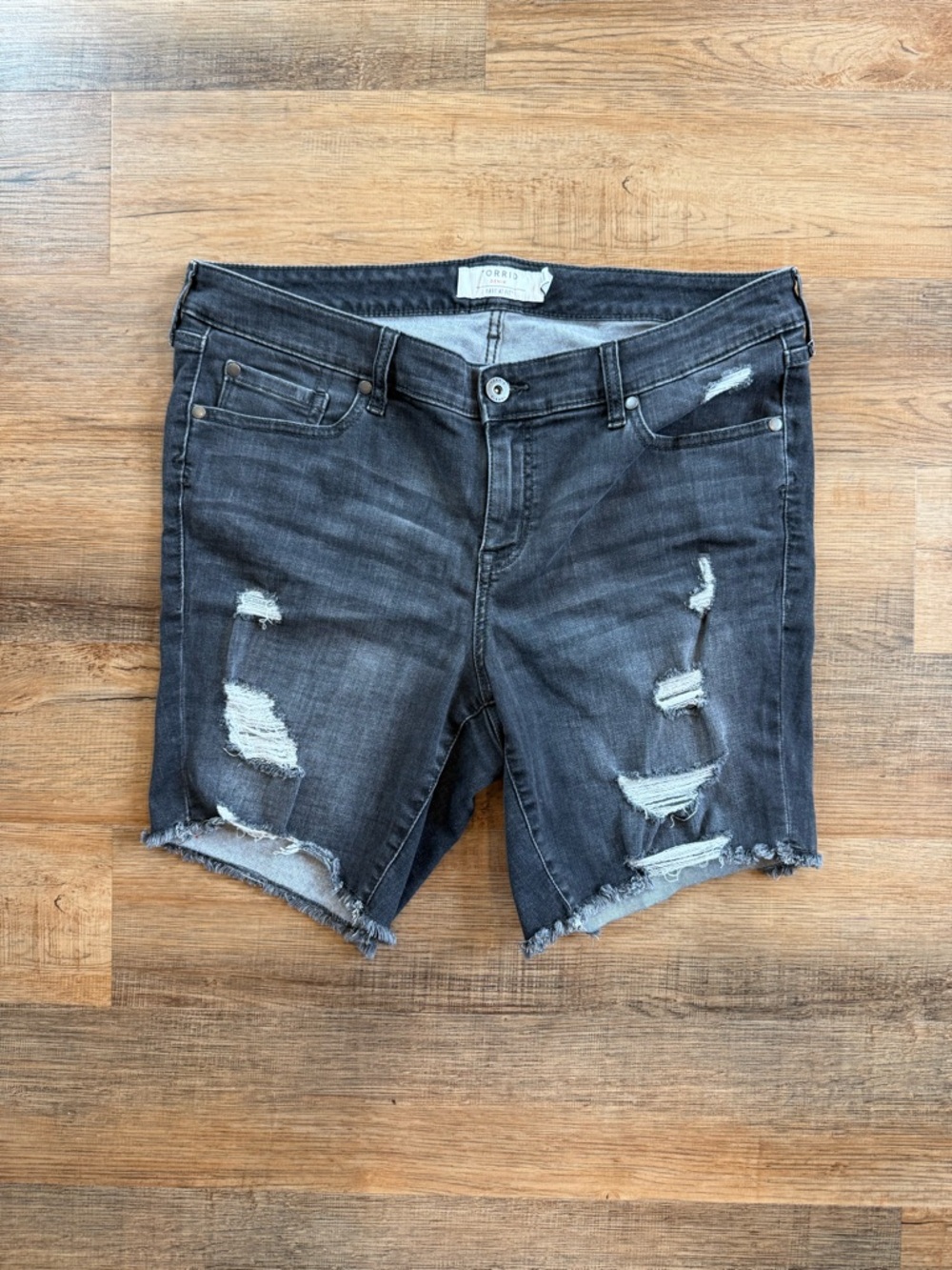 torrid Denim Shorts with Subtle Distress Size 18